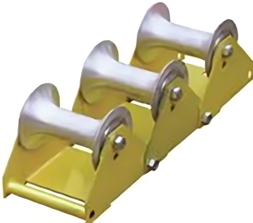 Paprsky Three Reels Turning Cable Pulley PS-CRS Series for cable guidance.