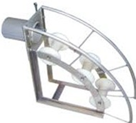 Paprsky Protecting Tackle with Three Wheels PS-SH Series for cable protection.