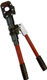 Paprsky PS-CPC-40A Hydraulic Cable Cutter for ACSR and Wire Rope 
7-Ton Manual Hydraulic Cutter PS-CPC-40A 
Side view of Paprsky PS-CPC-40A cable cutting tool