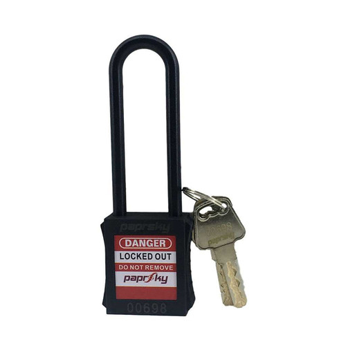 Paprsky Safety LOTO Lock Black PS-LOTO-PPNR-76.