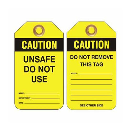 LOCKOUT TAG CAUTION UNSAFE DO NOT USE - PS-LOTO-TAG