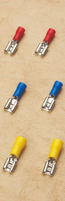 Insulated female disconnect terminal for electrical wiring