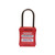 Paprsky LOCKOUT PADLOCK THIN SHACKLE RED PS-LOTO-PPRT-38 narrow steel shackle padlock.
