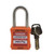 Paprsky LOCKOUT PADLOCK ORANGE PS-LOTO-PPR-38 short steel shackle safety padlock.