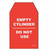 LOCKOUT TAGS TEAR PROOF SINGLE SIDED PSP256TP - EMPTY CYLINDER DO NOT USE - PS-LOTO-SAFETY-TAG