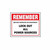 LOCKOUT WALL SIGN REMEMBER BEFORE WORKING ON EQUIPMENT  LOCKOUT ALL POWER SOURCES - PS - LOTO - SAFETY - SIGN