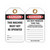 LOCKOUT TAG DANGER THIS MACHINE MUST NOT BE OPERATED - PS-LOTO-TAG