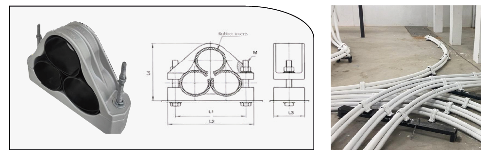 Premium Aluminium Trefoil Cable Cleat for Secure Renewable Power Installations