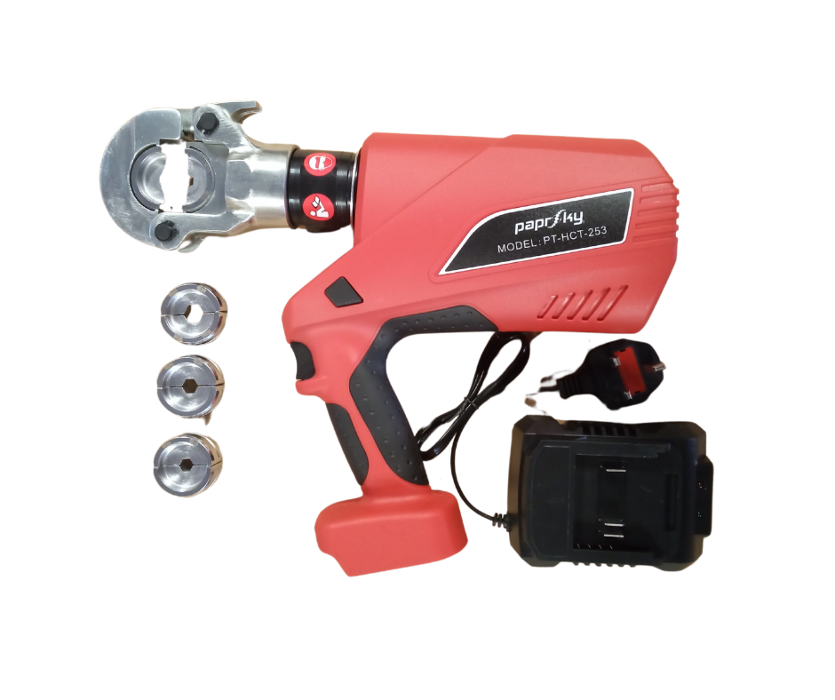 Paprsky PT-HCT-253 Battery Operated Hydraulic Crimping Tool | 60KN High-Performance Electrical Crimper