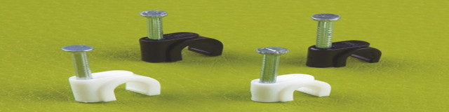 K-Type Circle Cable Clips | Durable PE Nail-In Fasteners for Secure and Professional Cable Management