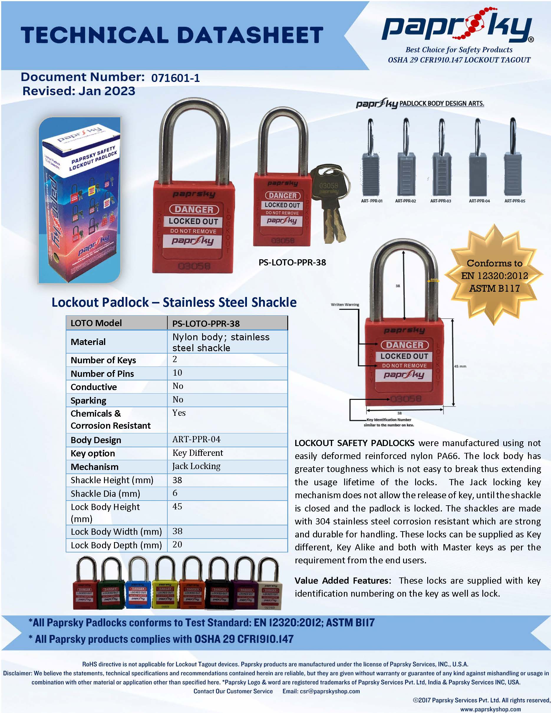 Why Leading Organizations Choose Paprsky Lockout Padlocks?