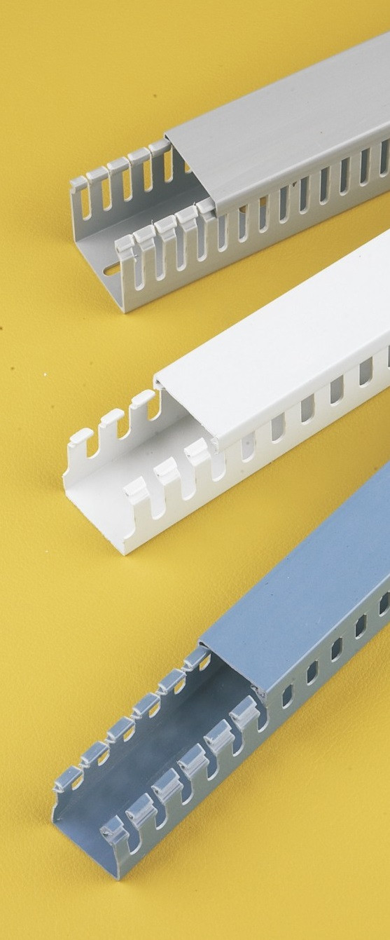 Slotted Wiring Duct for Structured Cable Management in Electrical Panels