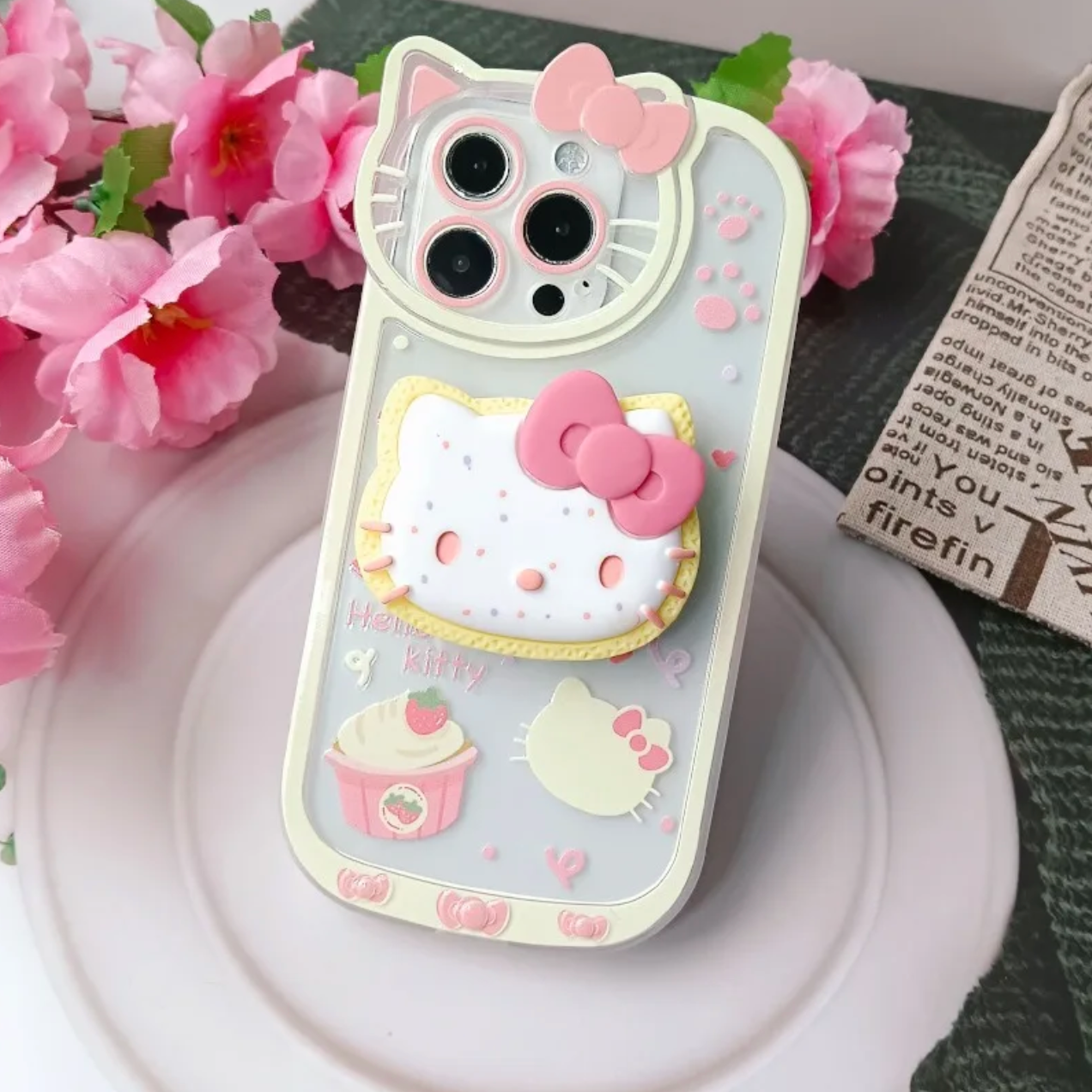 Cute Hello Kitty Phone Case For iPhone 15 14 11 13 12 Pro Max XR XS 7 8  Plus Shockproof Cover Y2K Sanrio - Ifairycon