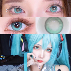 14.5MM Sailormoon Green Color Contact Lens 14.5MM Sailormoon Green Color Contact Lens