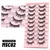 10 Pairs 3D Manga Lashes Faux Mink Soft Winged End False Eyelashes