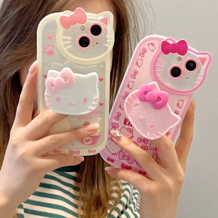 Cute Hello Kitty Phone Case For iPhone 15 14 11 13 12 Pro Max XR XS 7 8 Plus Shockproof Cover Y2K Sanrio 