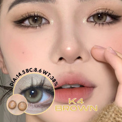 K4 Tear Brown Color Contact Lens