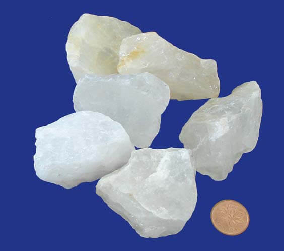 rough milky quartz