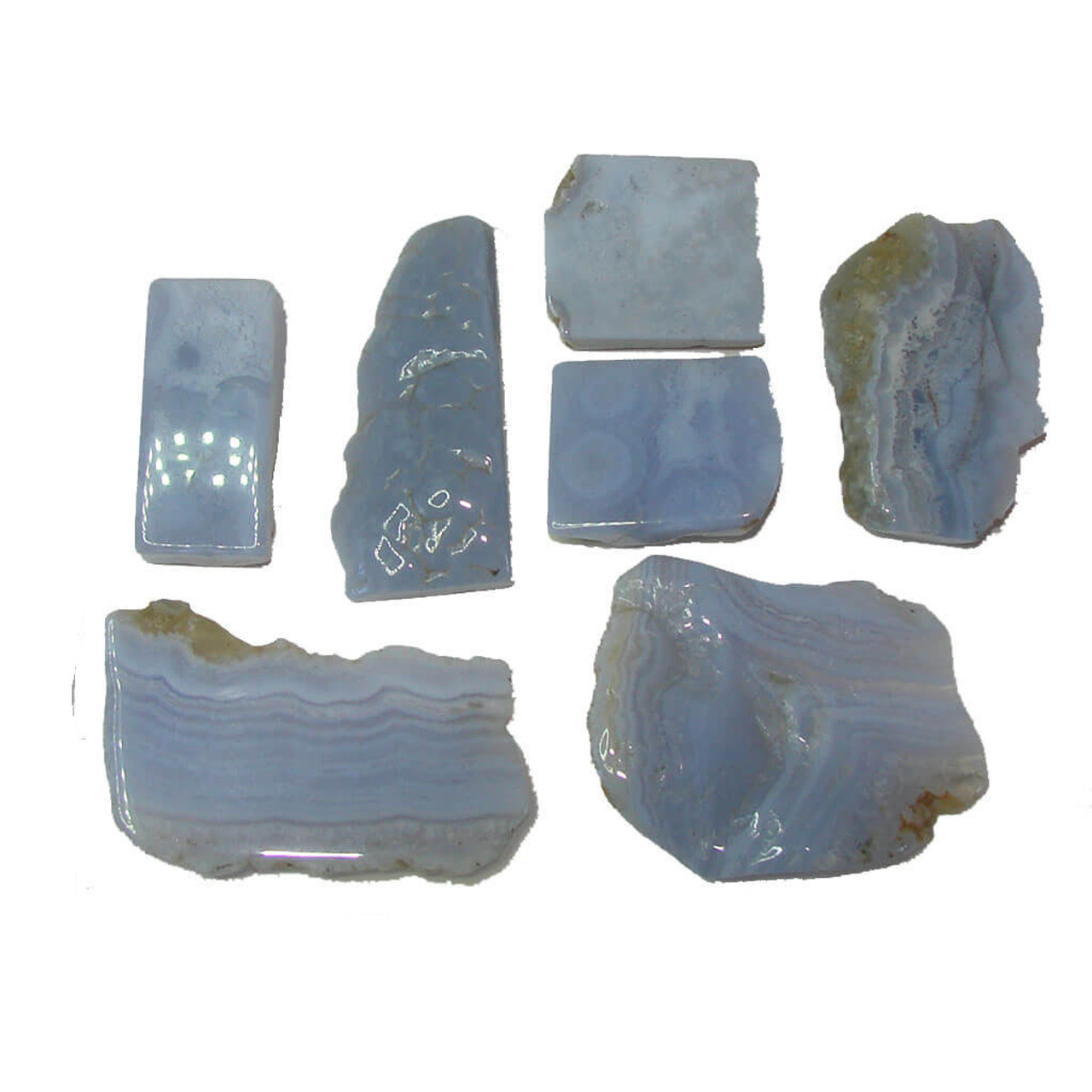 Blue Lace Agate Polished Slice