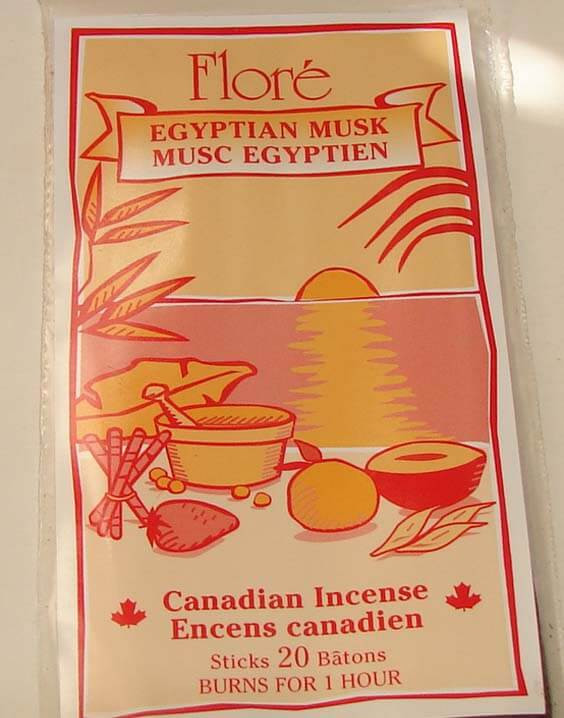 Where to Buy Egyptian Musk Incense Sticks by Flore
