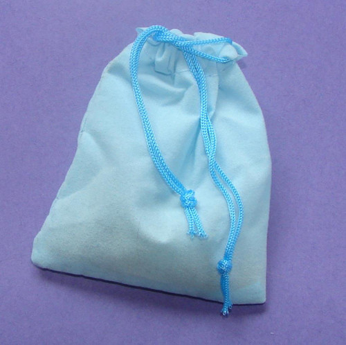 Set of the Best Stones & Crystals for Children in a turquoise velveteen pouch, image 1