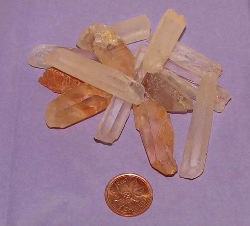 golden lemurian seed crystals, size small