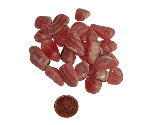 Tumbled Rhodochrosite stones - size extra small