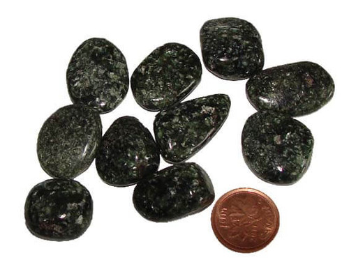 Tumbled Seraphinite Stones, 4 grams