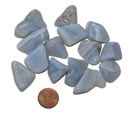 tumbled blue lace agate