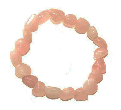 Rose Quartz Tumbled Stone Bracelet