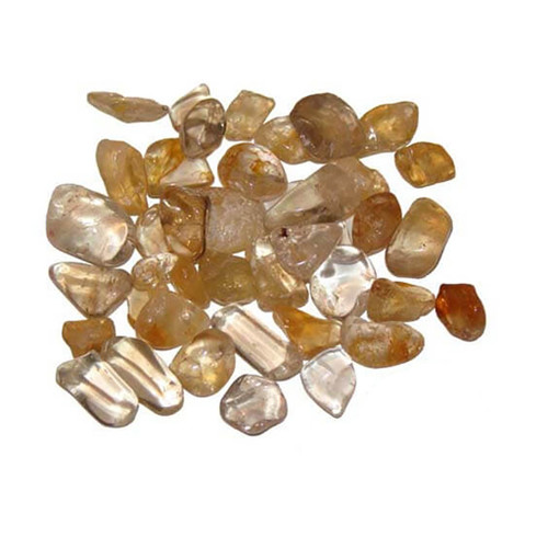 Natural Citrine Tumbled Stones, Teeny, 2 grams, 1/4 to 1/2 inch