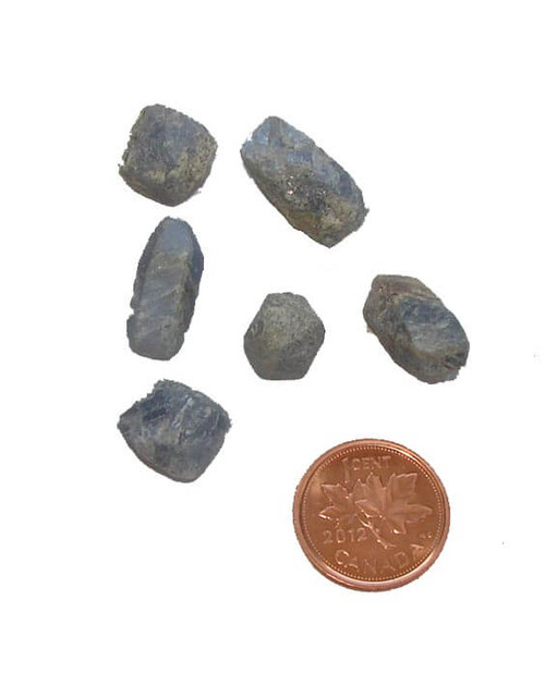 Rough Blue Sapphire stones, size 2 grams