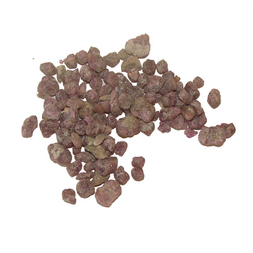 One ounce of tiny raw Ruby stones
