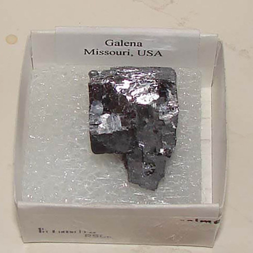 Galena Raw Stone, Specimen I, 32.3 grams, 7/8 x 3/4 inch