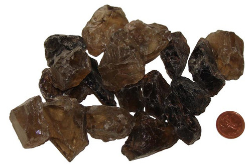 Raw Smoky Quartz stones - size large