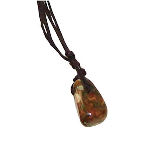 Tumbled Rhyolite Stone Pendant