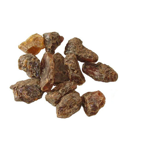 Extra Small Rough Black Amber Stone