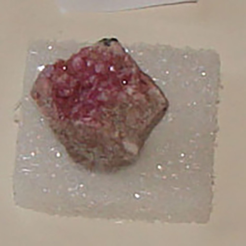 Cobalto Calcite specimen on matrix