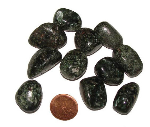 Tumbled Seraphinite Stone, 7 grams