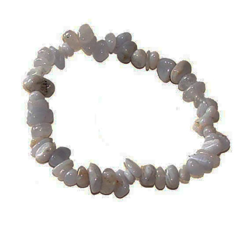 Blue Lace Agate Chipstone Bracelet