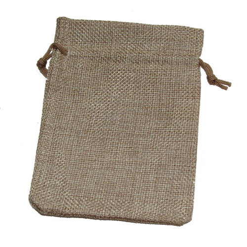 Light Brown Burlap Pouches, 3-1/2 x 5 inches