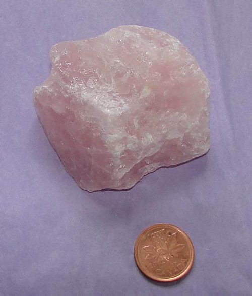 Raw Rose Quartz Stone, Specimen A, Image 1