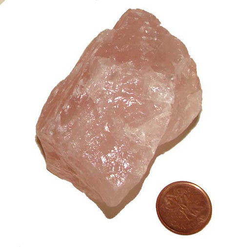 Natural Raw Rose Quartz Stone, Specimen B, Image 1