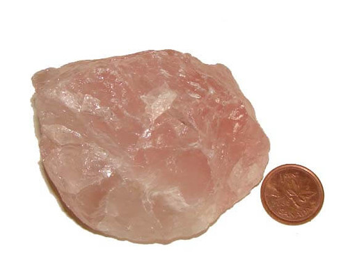 Raw Rose Quartz Stone, Specimen H, Image 1