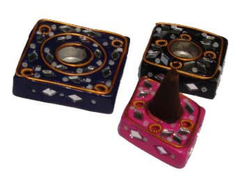 Mini Mirrored Brass Incense Burners