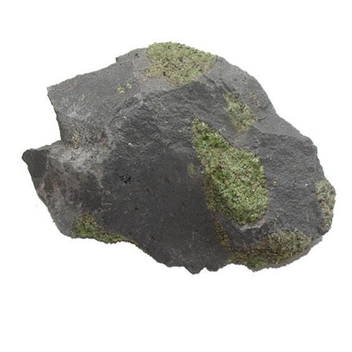 Peridot Rough Stone on Basalt matrix