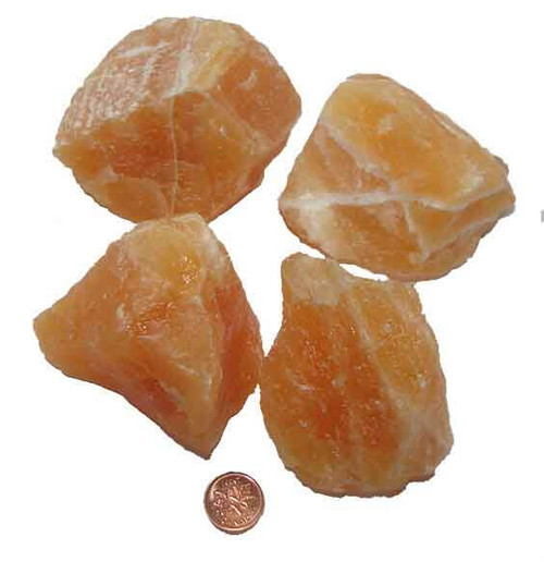 Raw Orange Calcite Crystal, size gigantic