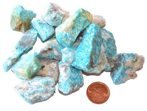 Raw Amazonite Stones - size Medium