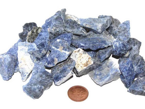 Sodalite natural raw stones - size medium