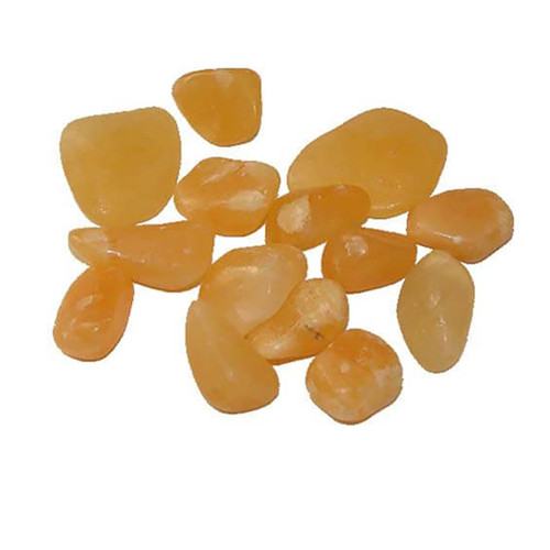 Small Tumbled Orange Calcite Stone